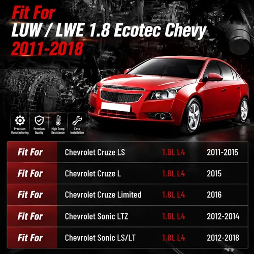 Vista 2 de LUW/LWE 1.8 Ecotec Juego completo de juntas con correa dentada y kit de herramientas para Chevy Para GM 1.8L 2011-2018 Kit 2