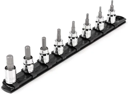 Vista 11 de TEKTON Juego de dados hexagonales largos de 3/8 pulgadas de impulso con estuche, 8 piezas (1/8-3/8 pulgadas) SHB91313 Long
