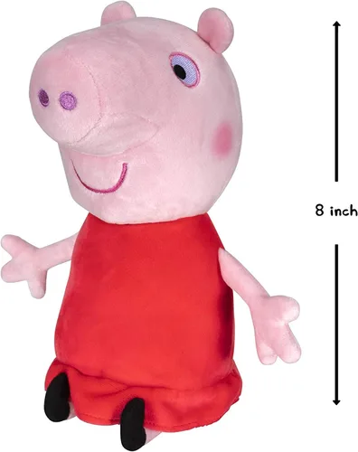 Vista 3 de Peppa Pig Felpa, 8 pulgadas, animal de peluche suave y esponjoso del mundo de Peppa Pig - Regalo de juguete para niños pequeños y niños