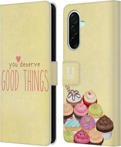 Vista 148 de Head Case Designs Assortment Cupcakes Happiness Leather Wallet Case Compatible with Samsung Galaxy A07 4G Surtido