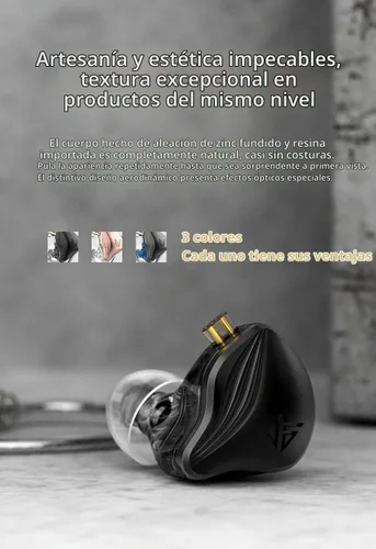 Vista 6 de KZ ZEX - Auriculares electrostáticos + 1 auricular dinámico con cables