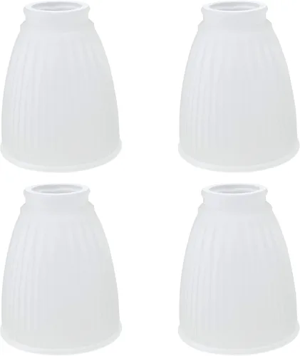 Vista 29 de Aspen Creative 23178-65-4 Pantalla de vidrio de repuesto para ventilador de techo con forma de campana de alabastro transicional, ajuste de 2-1/8