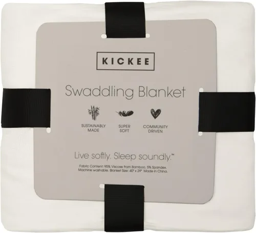 Vista 3 de Kic Kee Pants Print Swaddling Blanket (Baby Rose Heart Bunting - One Size)