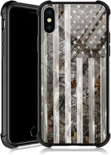Vista 11 de DJSOK Funda compatible con iPhone XR, diseño con patrón de parachoques trasero, esquinas reforzadas antiarañazos, caver de TPU suave, fundas