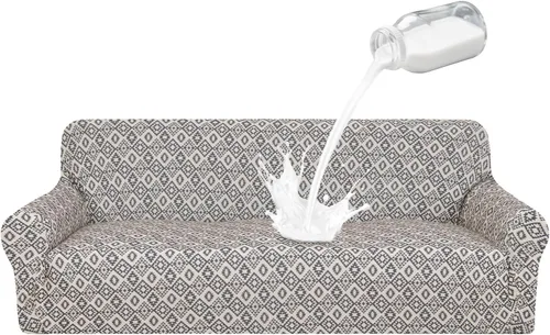 Vista 62 de ALIECOM Fundas para Sillas 100% Impermeables, Funda para Sillón para Sala de Estar, Apta para Mascotas, Fundas Lavables para Sillón, Funda