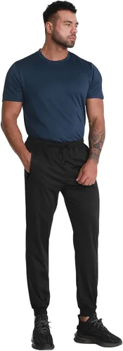Vista 3 de RPOVIG Pantalones deportivos para correr y entrenar pantalones deportivos para hombre con bolsillos, juego de 3 piezas para correr, gimnasio