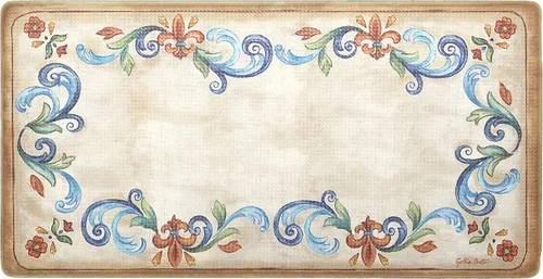 Vista 14 de J&V TEXTILES Tapete de cocina antifatiga para piso, alfombra corredor de cocina acolchada con temática en relieve, antideslizante, fácil de limpiar