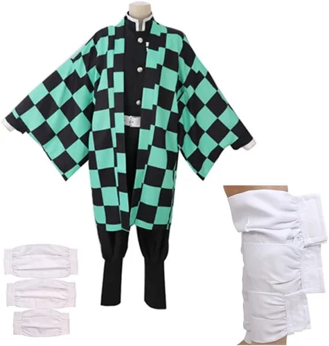Vista 2 de Jiwoocos Disfraces de Halloween para niños, capa de murciélago, fantasma, capa de bruja, pantalones de calabaza, disfraz de cosplay para fiesta