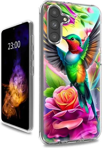 Vista 8 de Funda transparente para Samsung A15 5G de 6.5 pulgadas, doble capa protectora a prueba de golpes de PC transparente de silicona suave