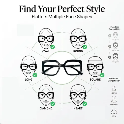Vista 6 de Eyekepper Gafas de lectura para mujer, paquete de 4 lentes de lectura de marco grande, de gran tamaño Large Womens Eyewear, Square Ladies