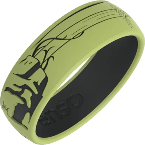 Vista 13 de Enso Rings Signature Etched Collection - Anillos clásicos de silicona grabados - Diseño cómodo y flexible - Fabricado en Estados Unidos