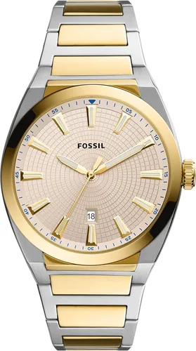Vista 4 de Fossil Everett - Reloj de cuarzo de acero inoxidable para hombre