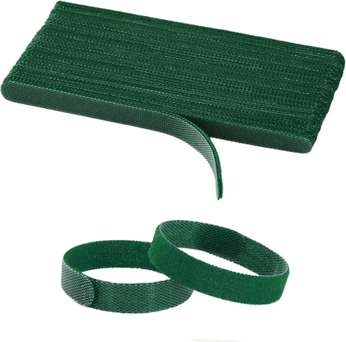 Vista 16 de YOVXLO 50 piezas bridas reutilizables de 6 pulgadas, lazos de sujeción ajustables, paño de microfibra para gestión de cables de conexión de Rosa