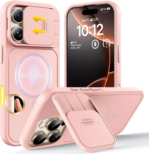 Vista 254 de TOCOL Funda para iPhone 11, compatible con Magsafe, protección completa de cámara, imanes integrados, protección contra caídas, funda translúcida