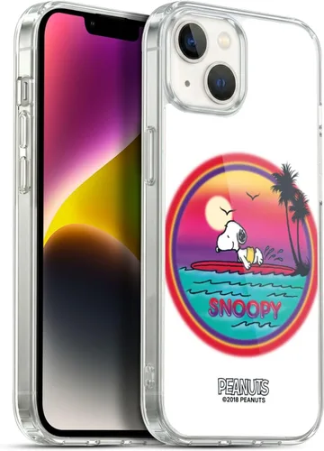 Vista 46 de Head Case Designs Funda de gel con licencia oficial de Peanuts Beach Surf Snoopy Boardwalk Airbrush [protección de grado militar] compatible