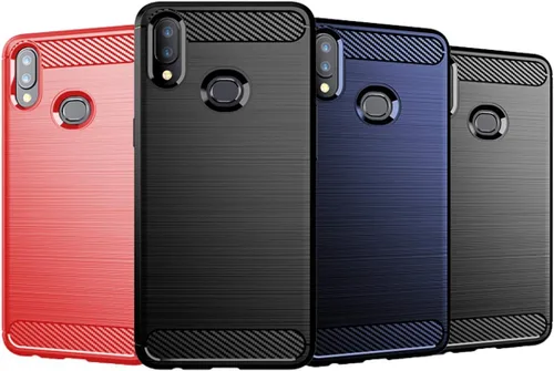 Vista 6 de Osophter Funda para Galaxy A10S, Samsung A10S, Galaxy M01S Funda protectora de goma TPU flexible de absorción de golpes para Galaxy A10S (negro)