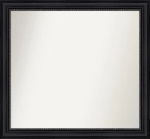 Vista 111 de Amanti Art Espejo personalizado, espejo de baño negro Astor, espejo de pared o espejo de tocador de baño sobre el fregadero (25 x 25 pulgadas)