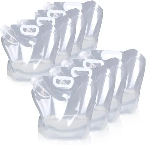 Vista 8 de Soddeph Bolsa plegable de plástico transparente de grado alimenticio, libre de BPA, para deportes, camping, equitación, montañero, congelable, grado