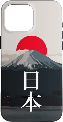 Vista 19 de Funda para iPhone 16 Mt Fuji (Fujisan), Sun y Kanji japonés