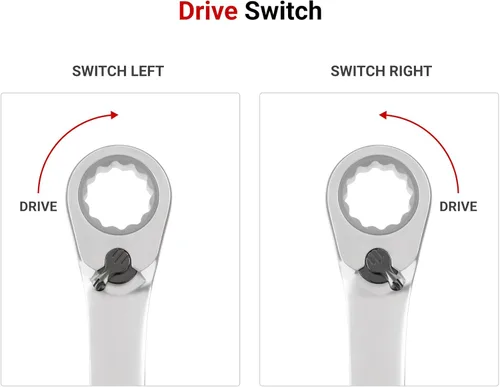 Vista 4 de TEKTON Llave combinada de trinquete reversible de 1 pulgada de 12 puntos WRC23325