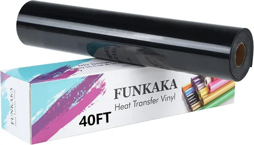 Vista 11 de FUNKAKA Paquete de vinilo HTV de transferencia de calor con purpurina, 12 rollos de vinilo para planchar de 12 pulgadas x 3 pies para camisetas, 12