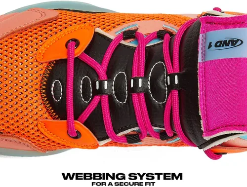 Vista 4 de AND1 Override - Zapatos de baloncesto para niños y niñas, tenis de baloncesto altos, talla juvenil de 1 a 7, zapatos de baloncesto para niños