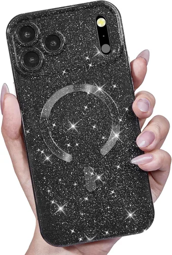 Vista 43 de LoeoeL Funda para iPhone 12 con Purpurina Compatible con Magsafe, Femenina Linda Brillante Magnética Mag Safe Bonita Funda para Teléfono