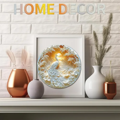 Vista 6 de KAAYEE Rompecabezas de madera para adultos, efecto visual 3D, hermoso rompecabezas de madera de pavo real, rompecabezas de madera de forma única