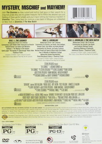 Vista 2 de Triple Feature The Goonies Gremlins Gremlins 2 The New Batch DVD
