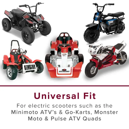 Vista 5 de AlveyTech Arnés universal de cableado de batería de 10 pulgadas, 2 pines, 600 V, 14 AWG, cable de repuesto para minimoto, Mega Moto, Pulse, Scooter