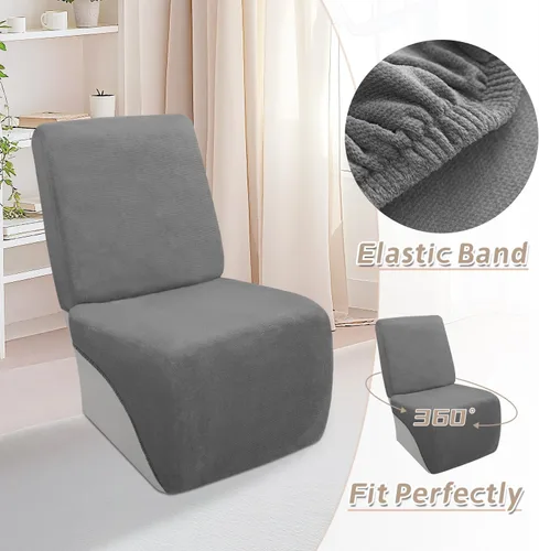 Vista 438 de Arfntevss Fundas de sofá seccional reclinable de terciopelo, Funda de sofá seccional de esquina para sofá reclinable, Funda elástica suave