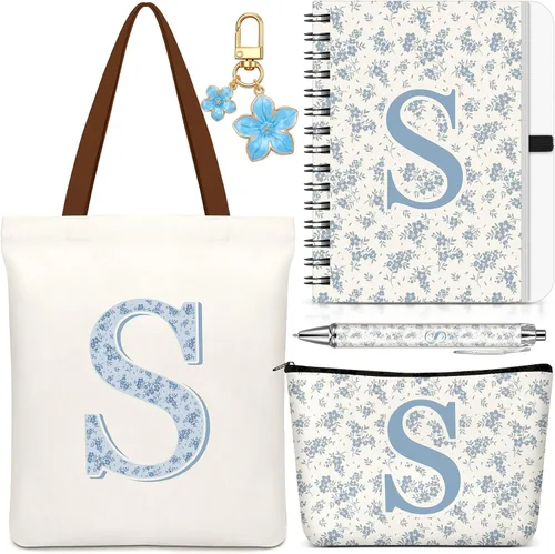 Vista 38 de Talltalk 5 piezas de bolsas de mano con iniciales, regalos para mujer Beige