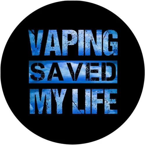 Vista 3 de Vaping Saved My Life We Vape We Vote Blue Clouds PopSockets Agarre y soporte para teléfonos y tabletas, Negro