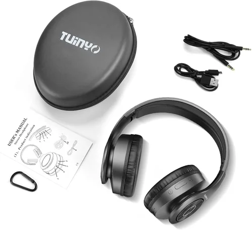 Vista 5 de TUINYO Audífonos Bluetooth negros