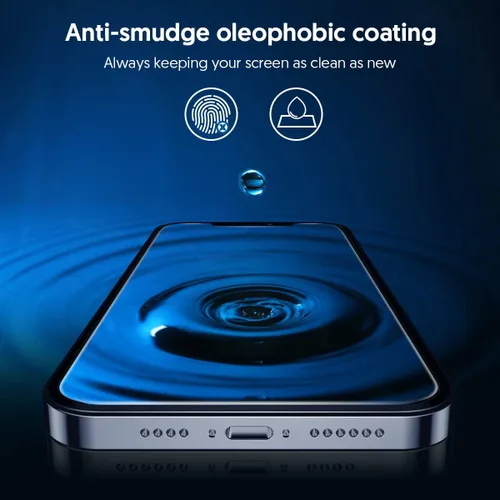 Vista 9 de Fotbor Protector de pantalla de privacidad para iPhone 12 Pro Max, protector de pantalla de privacidad para iPhone 12 Pro Max [2 antiespías]