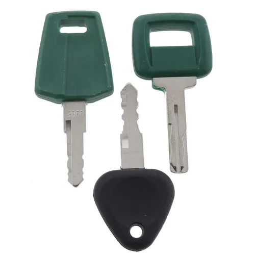 Vista 5 de Solarhome Juego de 3 llaves de encendido Juego maestro de llave de excavadora Equipo pesado Juego de llaves/construcción Comparar con llave