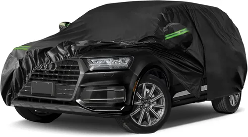 Vista 15 de Fundas impermeables para automóvil de repuesto para Fiat 1957-1975 500/500L/500F, 6 capas para todo tipo de clima, funda de automóvil con puerta
