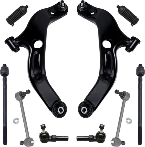 Vista 109 de Detroit Axle - Kit de suspensión delantera de 10 piezas para Chevrolet Trailblazer GMC Envoy 2004-2007 2005 2006 Soportes de brazo de control
