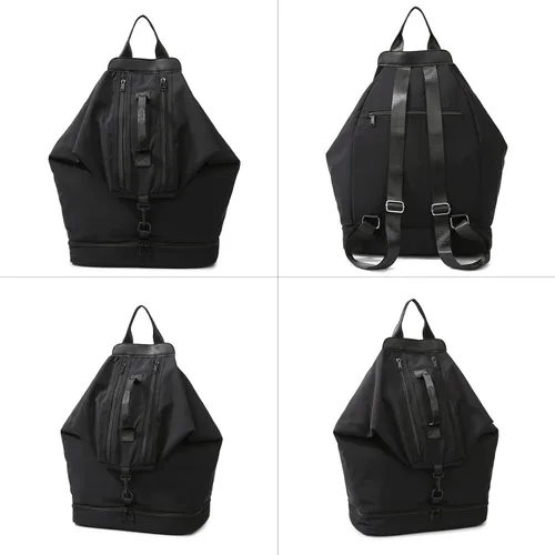 Vista 5 de Mochila de gimnasio, pequeña bolsa de gimnasio con compartimento para zapatos, mochila de viaje ligera, para entrenamiento, deportes, casual