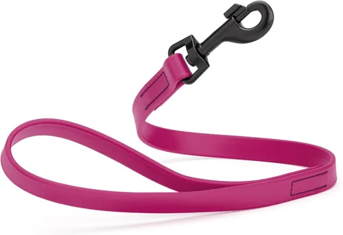 Vista 101 de Dogline Biothane - Correa impermeable para perro, tejido de nailon con revestimiento fuerte, con herrajes negros, a prueba de olores, fácil