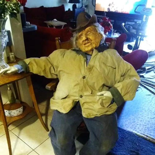 Vista 3 de PartyHop - Máscara de anciano - Máscara realista de látex para Halloween
