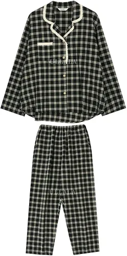 Vista 2 de ULLALA - Pijama para mujer, conjunto de pijama vintage de sensibilidad
