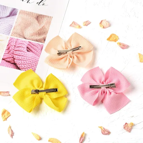 Vista 5 de 30 moños para el cabello para niñas, con pinzas lagarto, para bebés, niñas y adolescentes