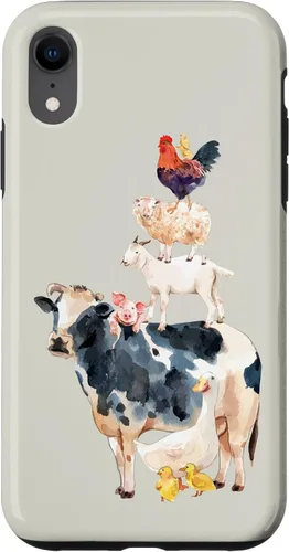 Vista 25 de Cute Animals Cow Chicken Pig Farmer Animal Lover Case for iPhone 17