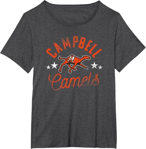 Vista 6 de Campbell University Camiseta con logotipo de Fighting Camels, Gris