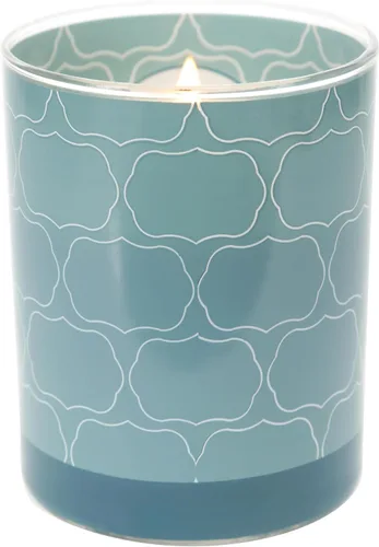 Vista 2 de Pavilion Gift Company Blue Love You Grandma-Vela de cristal de 7 onzas con aroma a algodón fresco