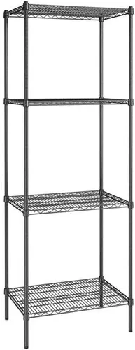 Vista 119 de Kit de 4 estantes de epoxi verde NSF de 21 x 72 pulgadas con postes de 86 pulgadas, estantería de almacenamiento resistente, kit de estantería