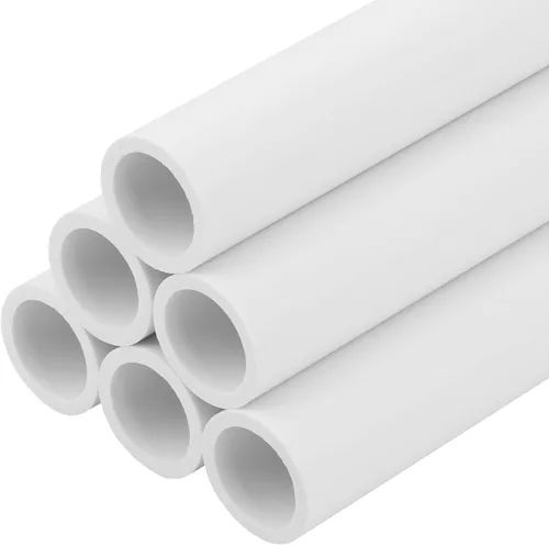 Vista 20 de 4 tubos de PVC de 1-1/2 pulgadas de largo, tubo rígido de PVC Sch40 de 17 pulgadas de largo, tubos redondos de tubería para instalación de cableado