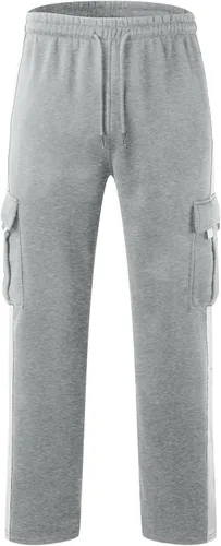 Vista 2 de Pantalones cargo para hombre, pantalones deportivos para hombre, pantalones deportivos de ajuste holgado, pantalones deportivos con cordón
