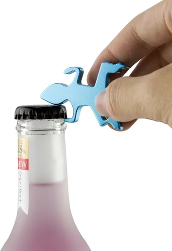 Vista 7 de SWATOM Gekko - Llavero abridor de botellas de aleación de aluminio, accesorios creativos para regalos (6, Gecko)